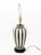 Late 20th Century Modern Black and White Striped Crackle Glazed Porcelain Urn Mounted as Lamp For Sale In New York - Image 6 of 6