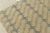 Textile 1960s Vintage Distressed Zeki Muren Rug in Beige-Brown, Blue Trellis Pattern For Sale - Image 7 of 8