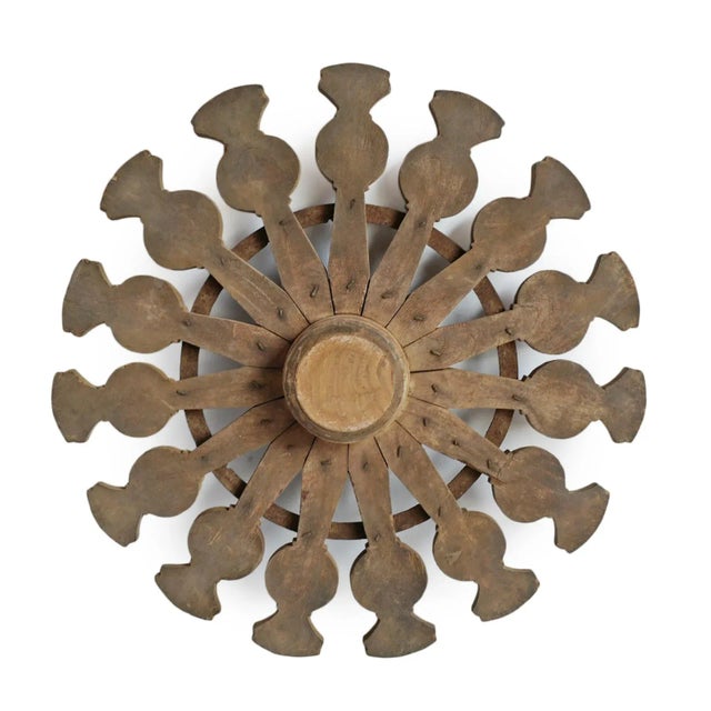 Wood Vintage India Wood Sewing Wheel For Sale - Image 7 of 12