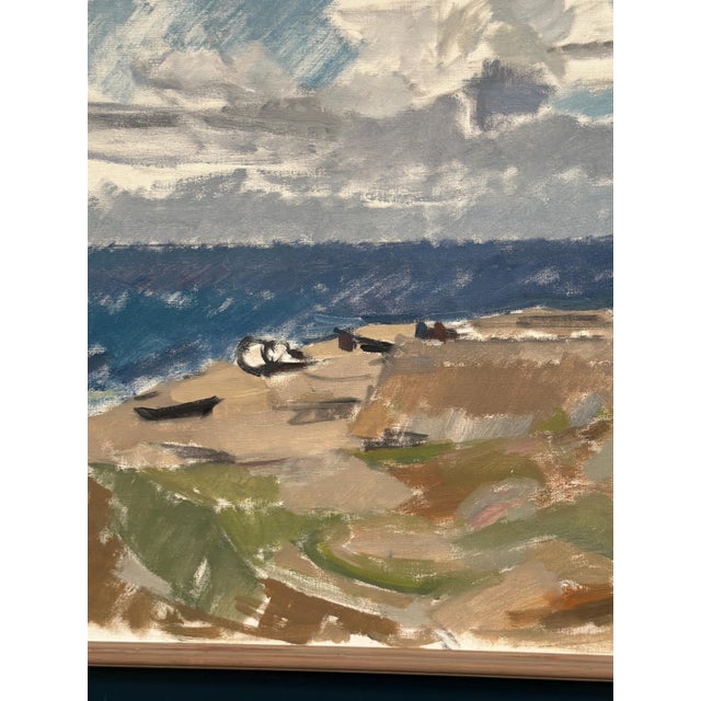 Ingvar Hällgren, Strand, Öland, 1950s, Oil Painting on Canvas, Framed For Sale - Image 18 of 18