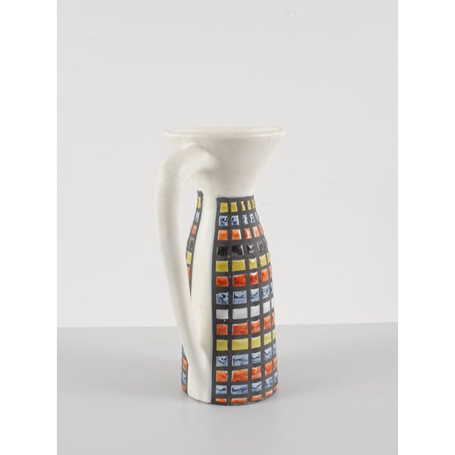 1950s Ceramic Orangeade Service with Pitcher and Mazagrans by Roger Capron, 1950s, Set of 7 For Sale - Image 5 of 12
