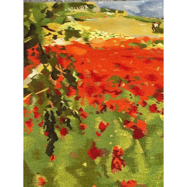 Modern Aubusson Tapestry by Artdad, 1980s For Sale - Image 4 of 18