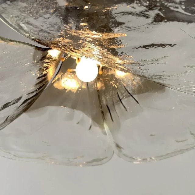 Flower-Shaped Ceiling Lamp in Murano Glass attributed to Carlo Nason for Mazzega, Italy, 1970s For Sale - Image 9 of 10