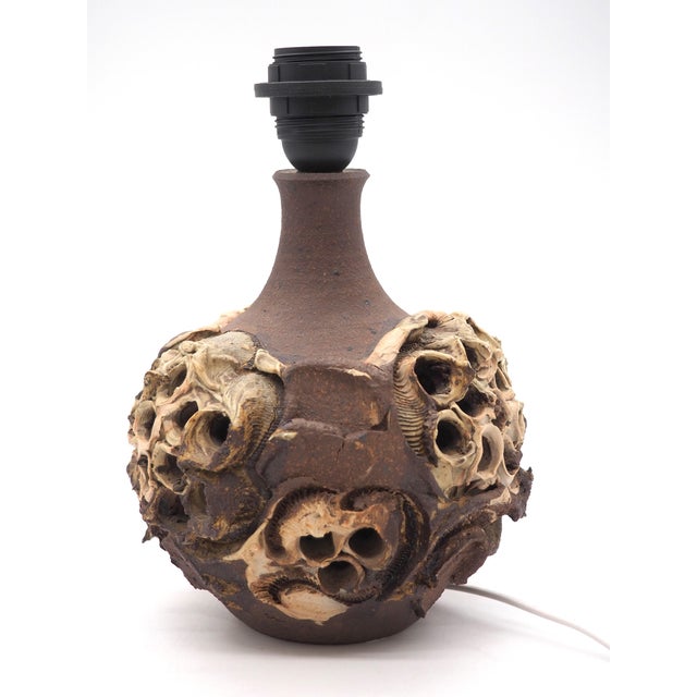 Handcrafted Ceramic Table Lamp by Bodil Marie Nielsen for Bodil Marie Nielsen, 1970s For Sale - Image 12 of 12
