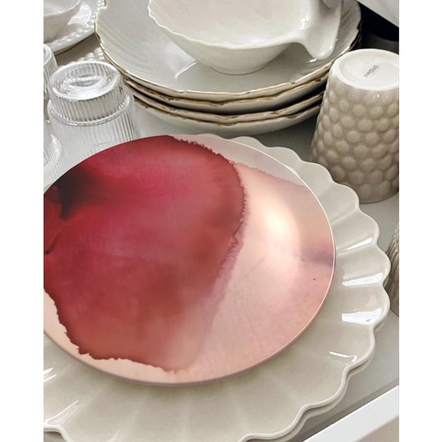 Limited Edition "Riding the Current" Fine Bone China Plate No. 8 by Fanyu Lin For Sale - Image 4 of 4