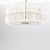 Carl Fagerlund, a glass and brass double disk ceiling pendant for Orrefors later part of the 20th century. For six light...