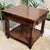 Wood 1990s Farmhouse Rustic Wood End Table With a Dome Studded Apron For Sale - Image 7 of 9