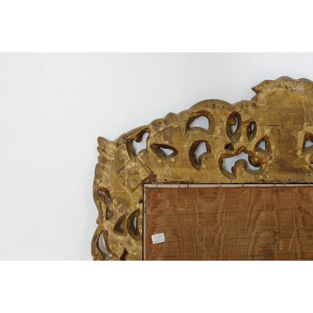 Golden Carved Mirror For Sale - Image 5 of 9
