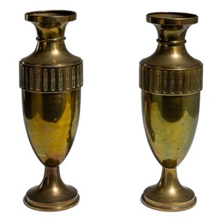 Early 20th Century France Brass Vase For Sale