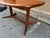 Mid-Century Modern Mid Century Solid Teak Dining Table With Leaf. 1960s. For Sale - Image 3 of 11