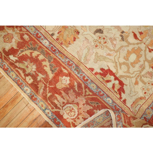 Antique Sultanabad Persian Carpet For Sale - Image 12 of 18