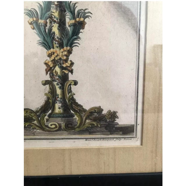 Renaissance Antique Royal Cup Ioan Giardini Maxi Joseph Limpach Etching, Framed For Sale - Image 3 of 6