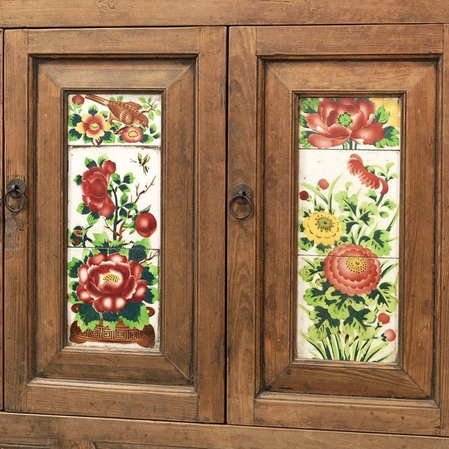 Chinese Painted Elm Sideboard For Sale - Image 6 of 13