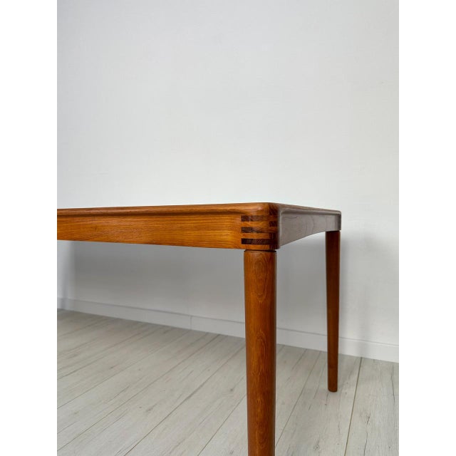 Brown Vintage Danish Extendable Teak Dining Table by H.W. Klein for Bramin, 1960s For Sale - Image 8 of 11