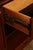 Karges English Style Mahogany Breakfront China Cabinet Display Bookcase with Carved Pediment and Silk Backing For Sale - Image 9 of 18