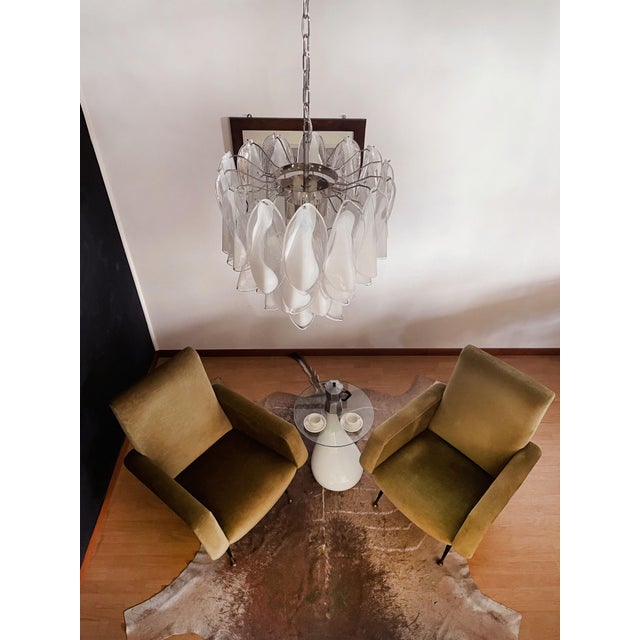 Vintage Italian Murano Chandelier with 41 Rondini Glass from Mazzega, 1990s For Sale - Image 15 of 18