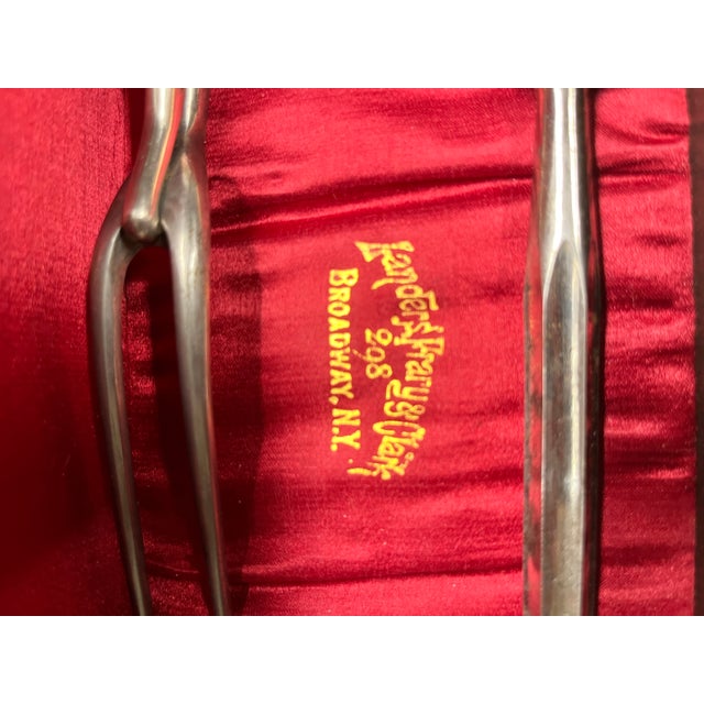 19th Century Boxed Swan Handled Bone Carving Set For Sale - Image 9 of 11