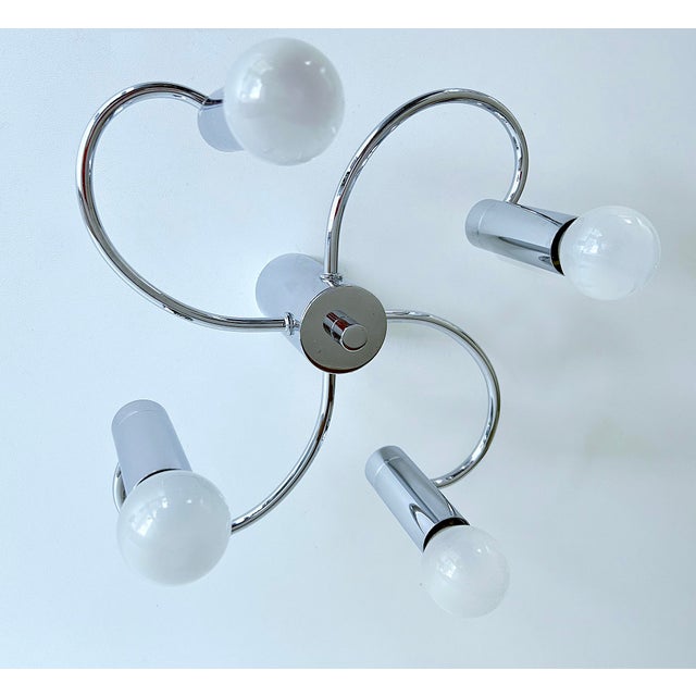 Vintage Helix Ceiling Light in Chrome from Cosack For Sale - Image 10 of 11