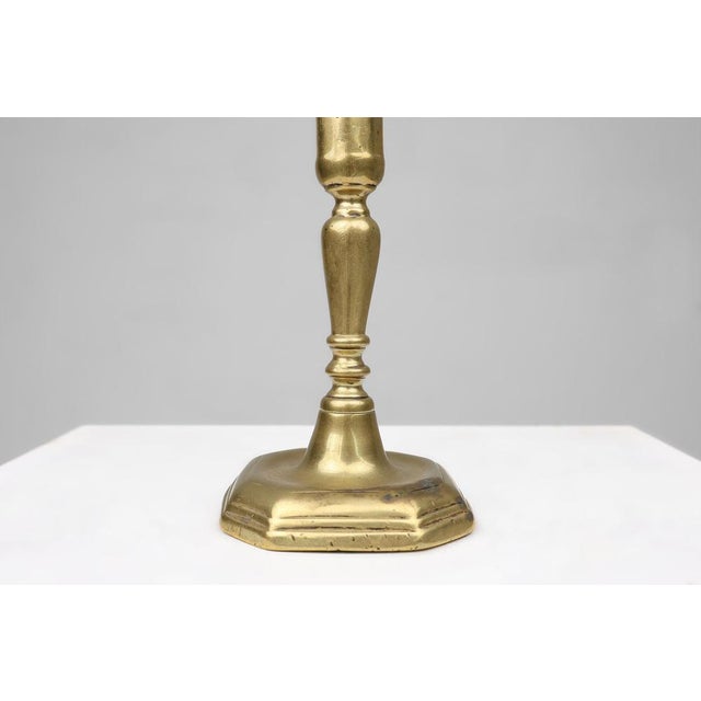 Antique French Candlestick in Bronze, 16th Century For Sale - Image 4 of 9