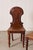 Late 19th Century Pair of Late 19th Century Victorian Hall Chairs With Petite Floral Cravings For Sale - Image 5 of 10