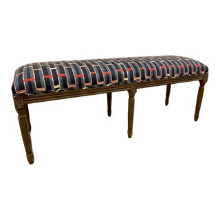 Restoration Hardware Upholstered Bench For Sale