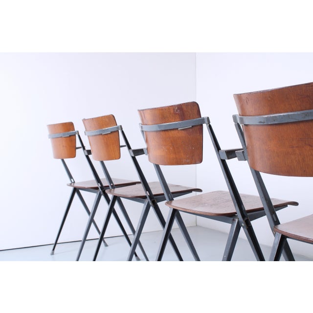 Pyramid Chairs by Wim Rietveld for Ahrend De Cirkel, 1960s, Set of 6 For Sale - Image 18 of 18