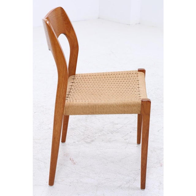 Vintage Teak Dining Chairs by Niels Otto Møller for JL Møllers, Set of 2 For Sale - Image 13 of 16