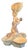Italian Art Nouveau Glazed Ceramic Centerpiece, 1900 For Sale
