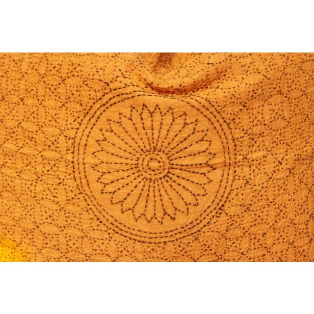 Boho Chic Alba Hand-Stitched Pillow Cover For Sale - Image 3 of 7