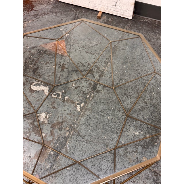 2020s Sarreid Faceted Octagonal Coffee Table For Sale - Image 5 of 12