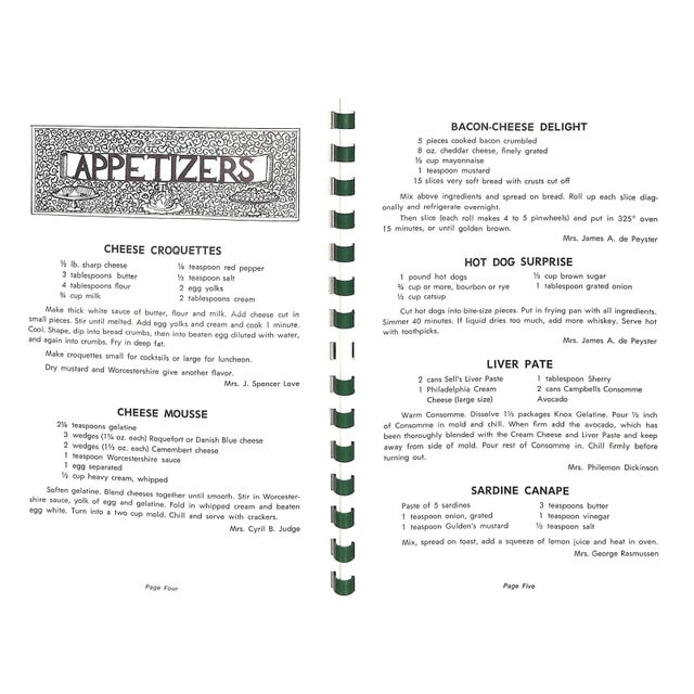 White "The Palm Beach Cook Book" 1968 Healy, Harriet For Sale - Image 8 of 12