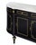1920s Louis XVI Style, French Classic Demilune Buffet, Ebonized, Circa 1920 For Sale - Image 5 of 9