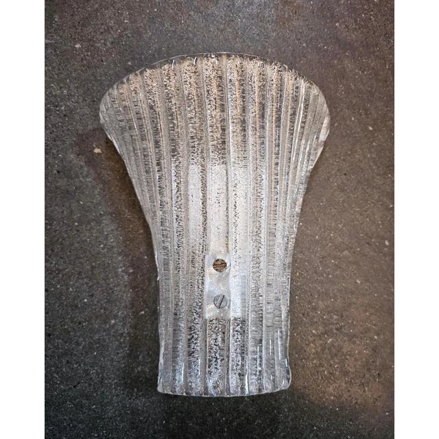 Mid-Century Modern Murano Glass Sconces from Barovier and Toso, 1970, Set of 2 For Sale - Image 8 of 10