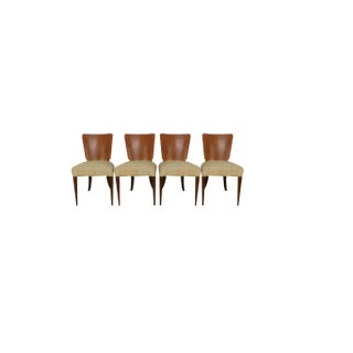 Art Deco Dining Chairs by Jindrich Halabala, Set of 4 For Sale