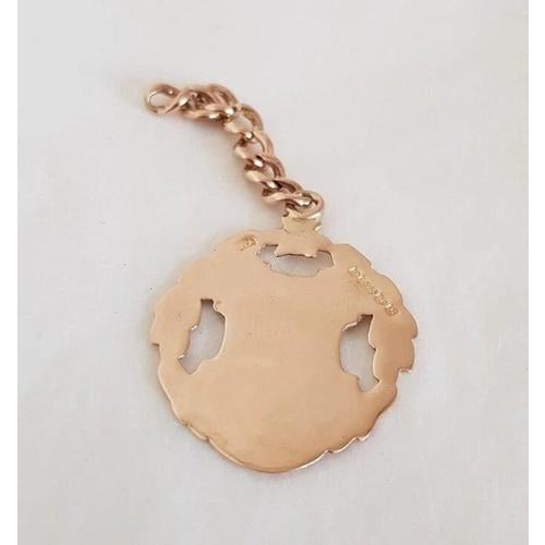 Brown Antique Gold Fob & Albert Chain from William Adams LTD, Birmingham, 1917 For Sale - Image 8 of 13