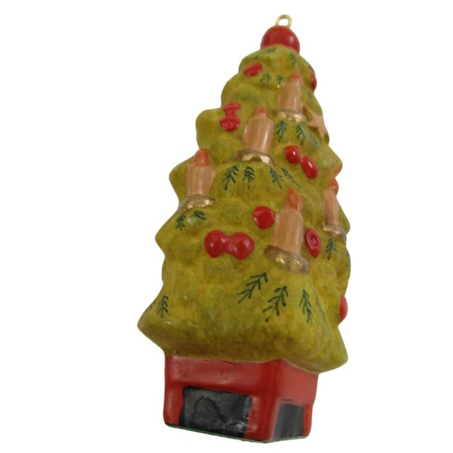 Farmhouse Set of 6, Judi Vaillancourt Folk Art Christmas Ornament Collection Created in Collaboration With Possible Dreams for Neiman Marcus 2001 For Sale - Image 3 of 17