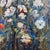 Wild Flowers. Multi colored 30in x 30in Acrylic Floral art on 1.25 in Thick Gallery Wrap Canvas from Artist Kanayo Ede...