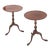Pair William Iv Solid Mahogany Wine Tables, One Board Tops, English, Ca. 1840 For Sale
