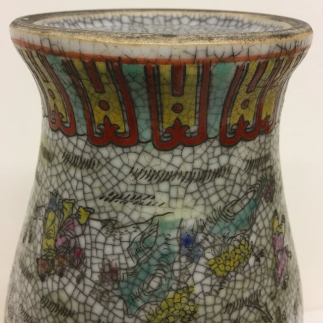 Vintage Chinese Crackle Vase For Sale - Image 11 of 11