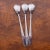 Reed and Barton 1958 Gio Ponti Italian Stainless Flatware Long Ice Tea Spoons - Set of 3 For Sale - Image 4 of 8
