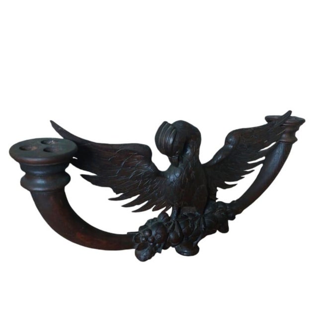 1930s Black Forest Eagle Candleholder, 1939 For Sale - Image 5 of 7