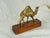 1990s Late 20th Century Moroccan Brass Camel on Wooden Display Stand For Sale - Image 5 of 9
