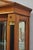 Late 20th Century Ethan Allen Medallion Collection Cherry Wood Glass Curio Cabinet W Black Columns For Sale - Image 11 of 18
