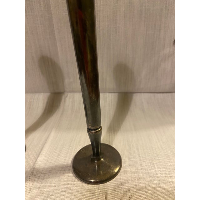 Pair of Vintage Soviet Silver-Plated Trumpet Bud Vases by Ilyich Factory, Leningrad, 1960s–1970s For Sale - Image 4 of 7
