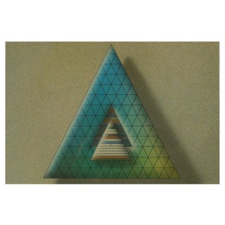 Holger Bäckström & Bo Ljungberg, Green Indian Game Computer Plot, 1985, Ink Artwork, Framed For Sale