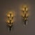 Vintage Seven-Light Glass Sconces by Pietro Chiesa for Fontana Arte, 1950s, Set of 2 For Sale - Image 3 of 18