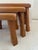 Set of Three Blonde Wood Vintage Danish Nesting Tables For Sale - Image 10 of 13