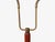 Tan 1950s Mid Century Modern, Double Light Floor Lamp, Wood, Brass, Fabric For Sale - Image 8 of 12