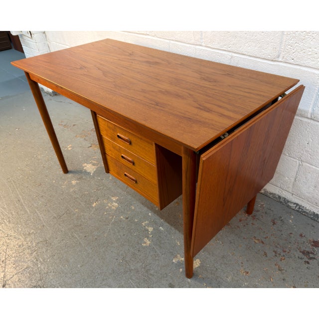 Mid-Century Teak Drop-Leaf Desk by Arne Vodder for H. Sigh & Søns For Sale - Image 11 of 18