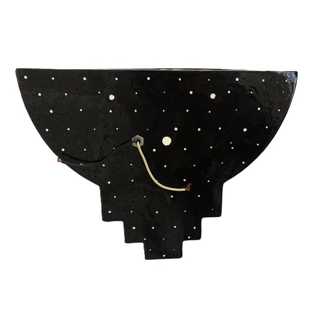 FREE SHIPPING ANYWHERE IN THE CONTINENTAL US! This is a set of whimsical colorful vintage wall sconces by Helen Wiesand....